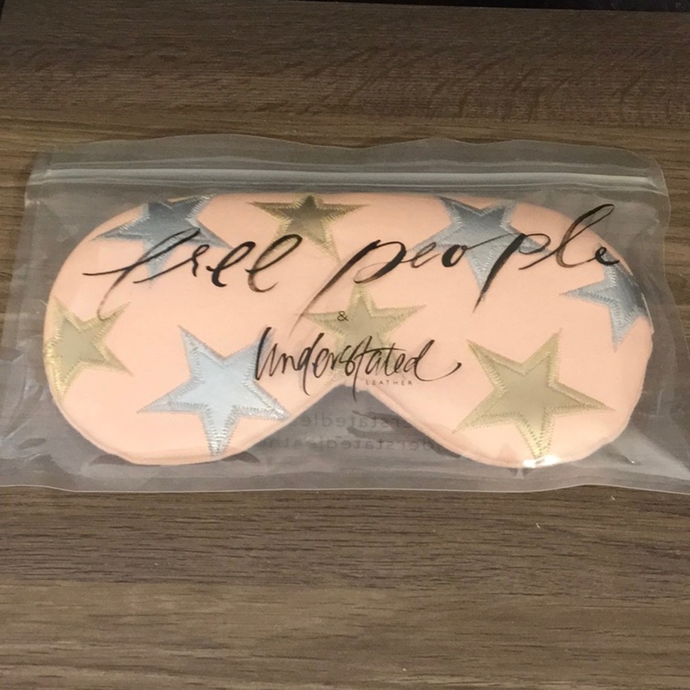 Free people Leather Vegan Cooling Eye Mask NEW!